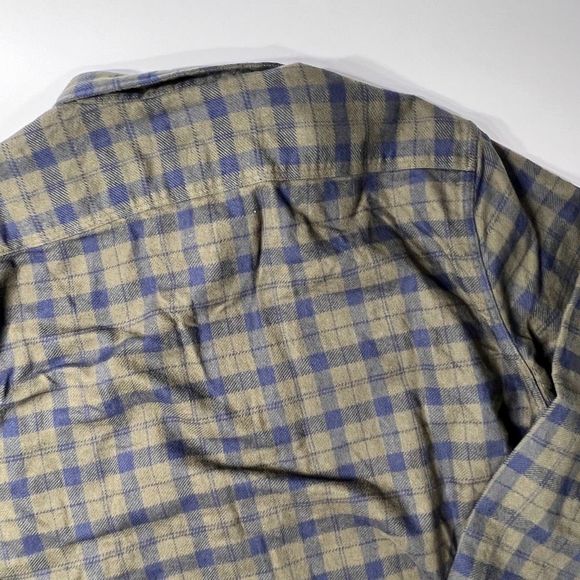 NWOT Faherty Legend Sweater Shirt Long Sleeve Flannel Green Blue Plaid Mens XL - Picture 9 of 10